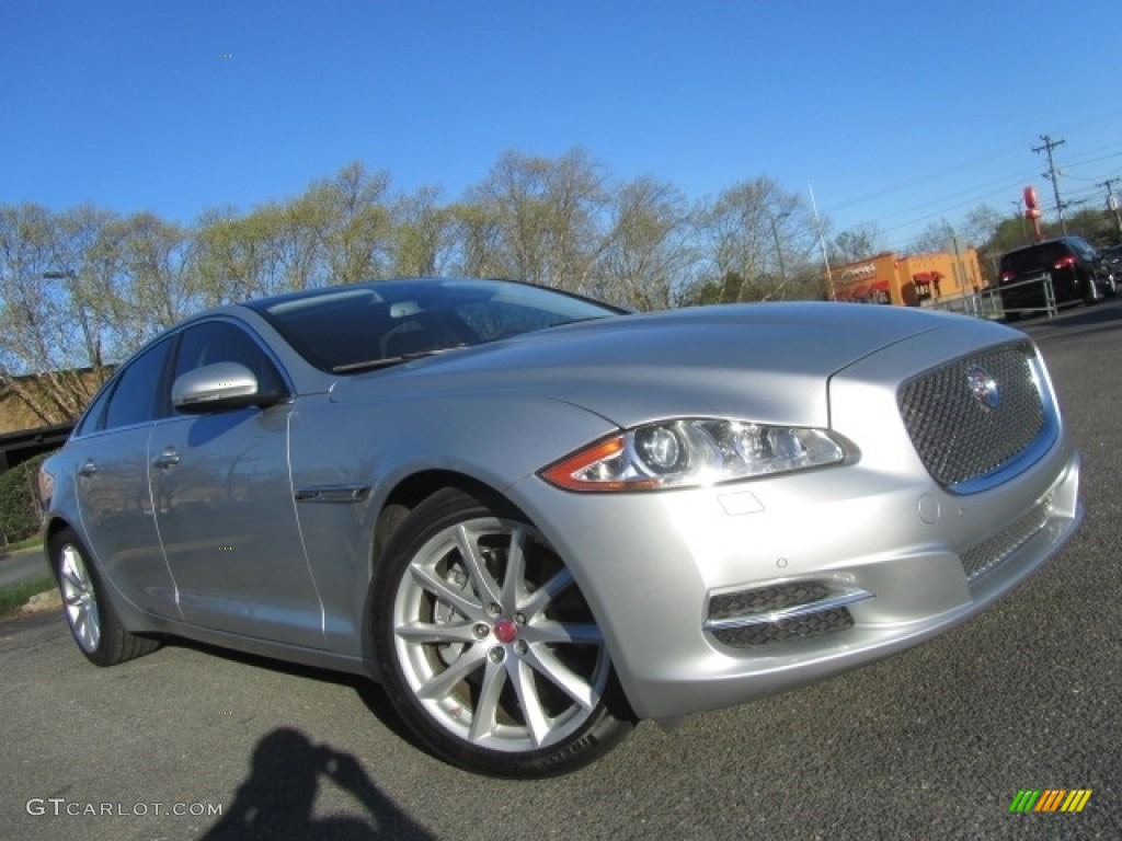 Rhodium Silver Metallic Jaguar XJ