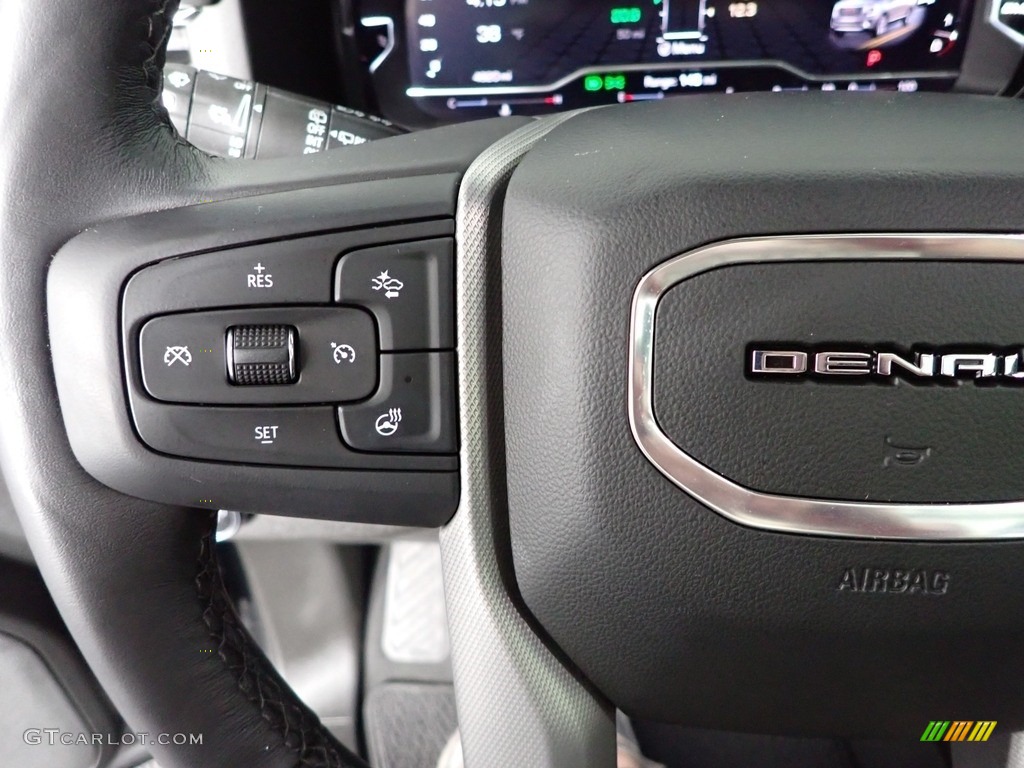 2022 GMC Yukon XL Denali 4WD Jet Black Steering Wheel Photo #144011622