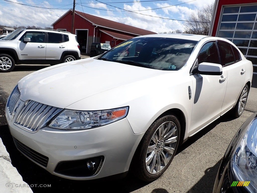2011 MKS AWD - White Platinum Metallic Tri-Coat / Charcoal Black photo #1