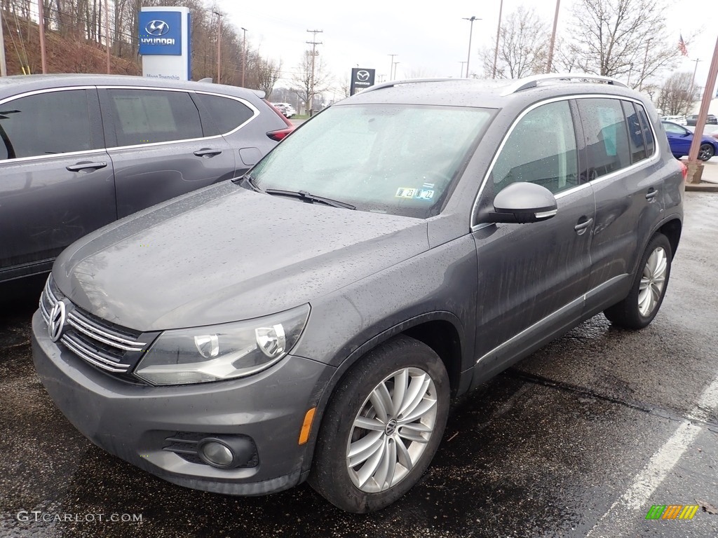 2013 Tiguan SE 4Motion - Pepper Gray Metallic / Black photo #1