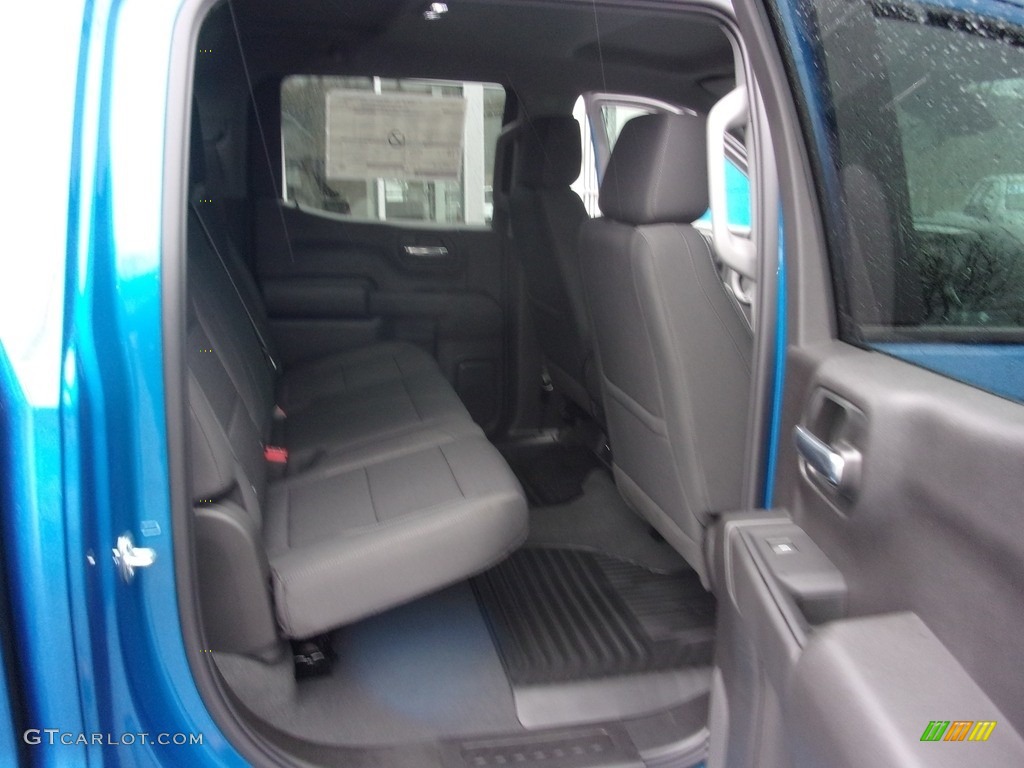 2022 Silverado 1500 Custom Crew Cab 4x4 - Glacier Blue Metallic / Jet Black photo #19