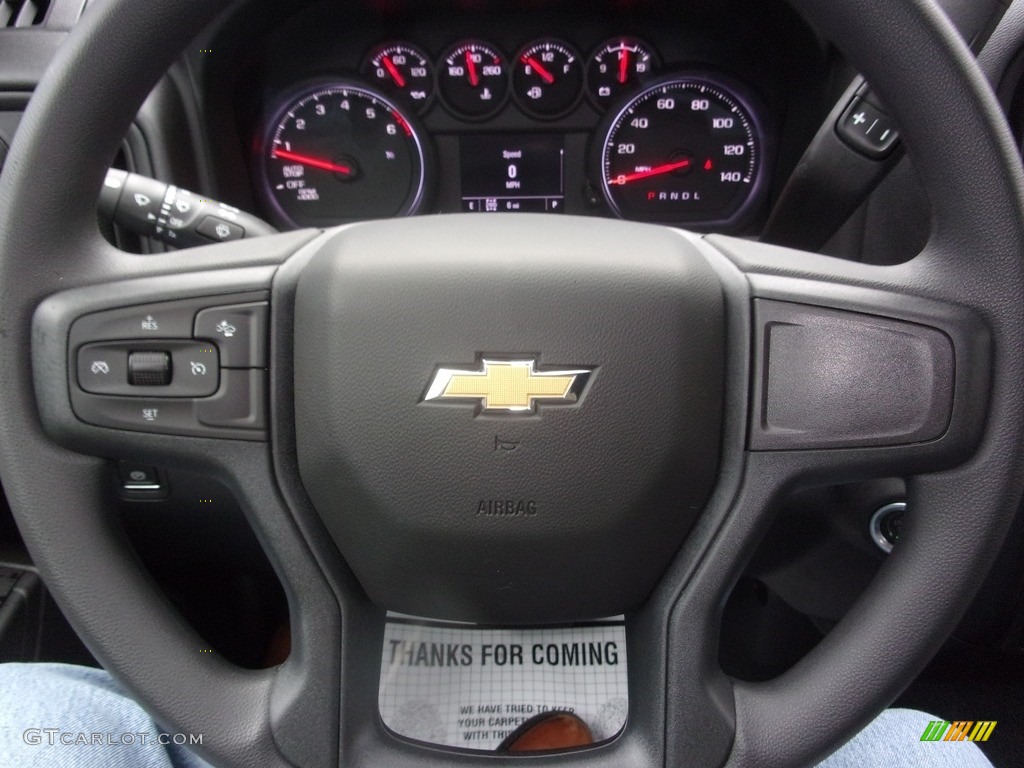 2022 Silverado 1500 Custom Crew Cab 4x4 - Glacier Blue Metallic / Jet Black photo #23