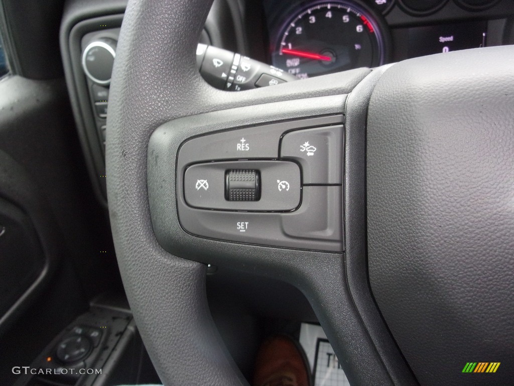2022 Silverado 1500 Custom Crew Cab 4x4 - Glacier Blue Metallic / Jet Black photo #24