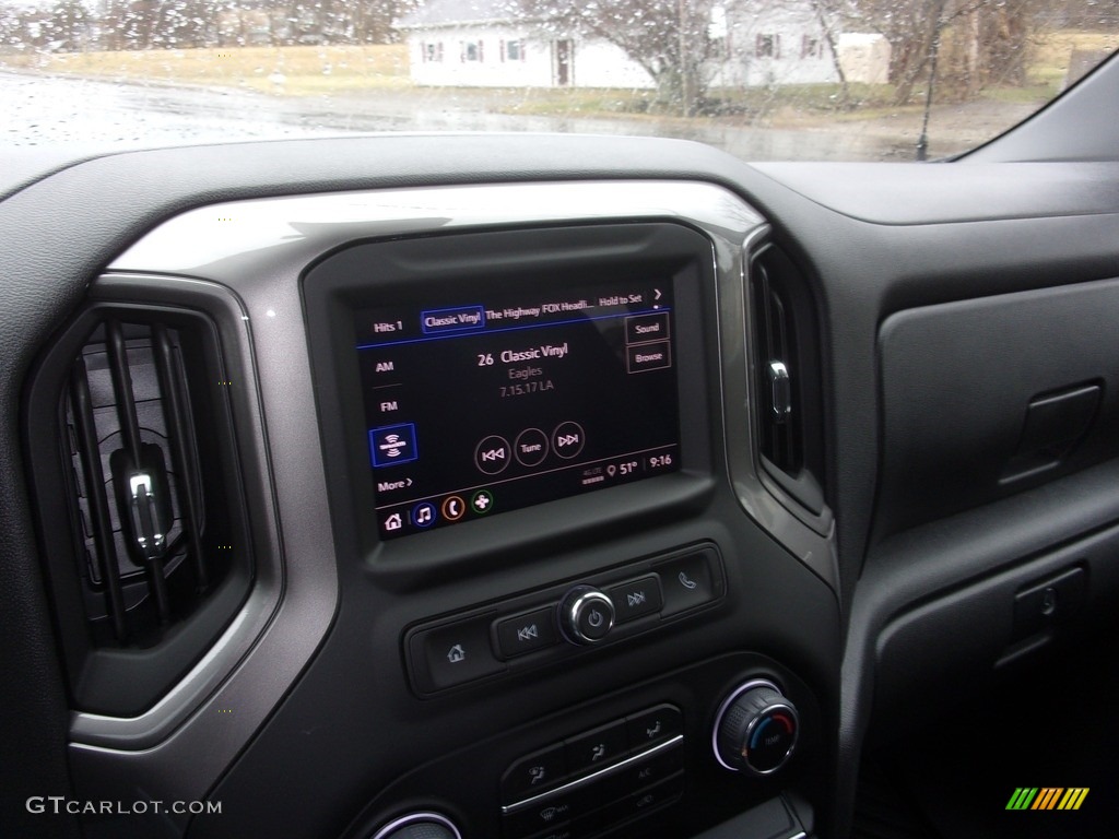 2022 Silverado 1500 Custom Crew Cab 4x4 - Glacier Blue Metallic / Jet Black photo #26