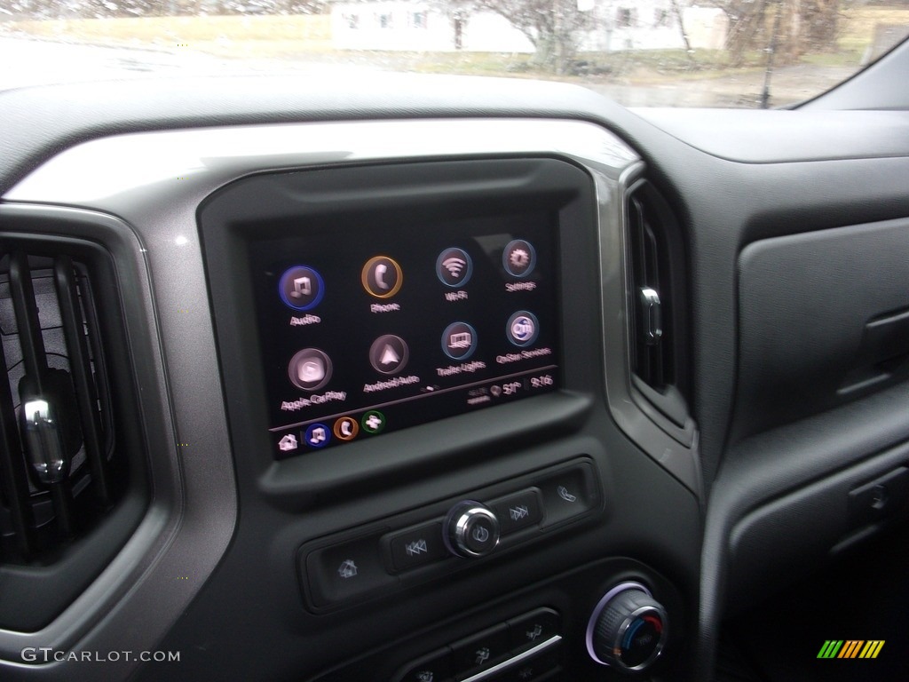 2022 Silverado 1500 Custom Crew Cab 4x4 - Glacier Blue Metallic / Jet Black photo #27