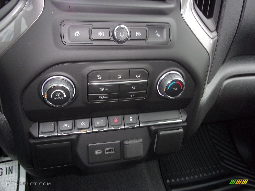 2022 Silverado 1500 Custom Crew Cab 4x4 - Glacier Blue Metallic / Jet Black photo #29