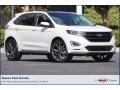 White Platinum 2018 Ford Edge Sport AWD