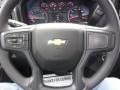 Jet Black 2022 Chevrolet Silverado 1500 Custom Crew Cab 4x4 Steering Wheel