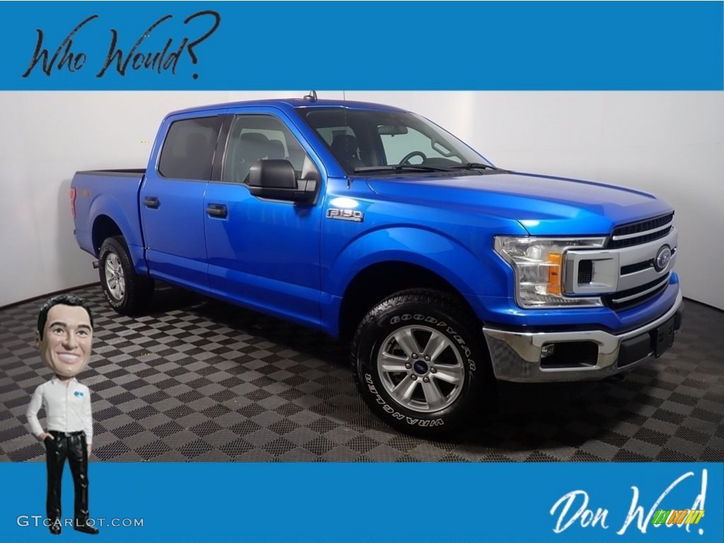 2020 F150 XLT SuperCrew 4x4 - Velocity Blue / Medium Earth Gray photo #1