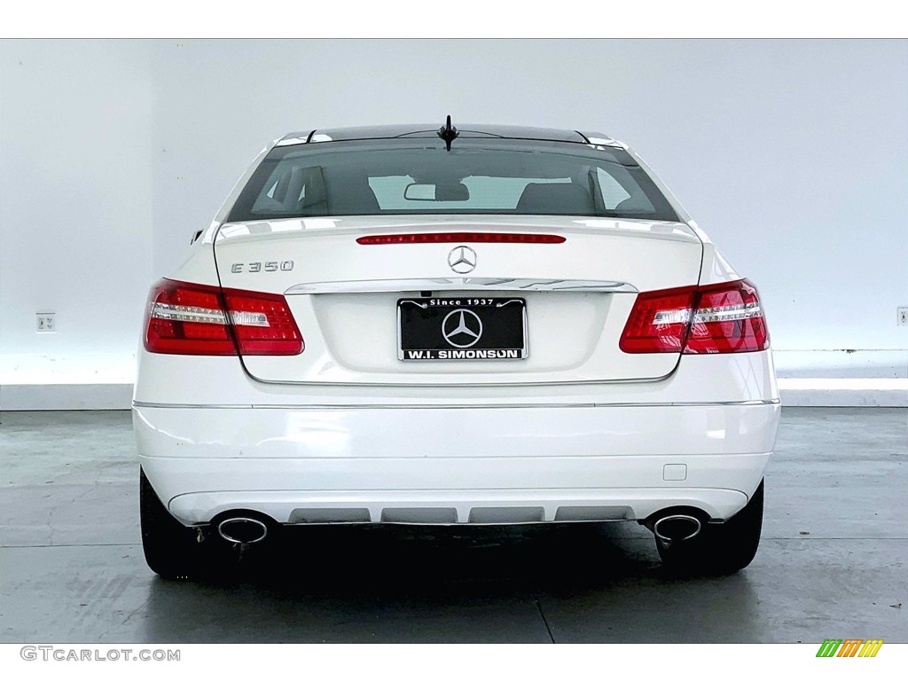 2012 E 350 Coupe - Arctic White / Black photo #3