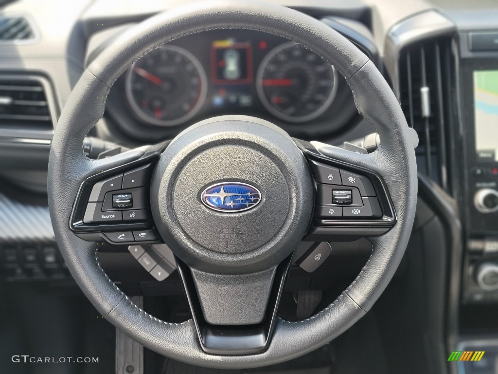 2022 Subaru Ascent Onyx Edition Gray StarTex Steering Wheel Photo #144013875