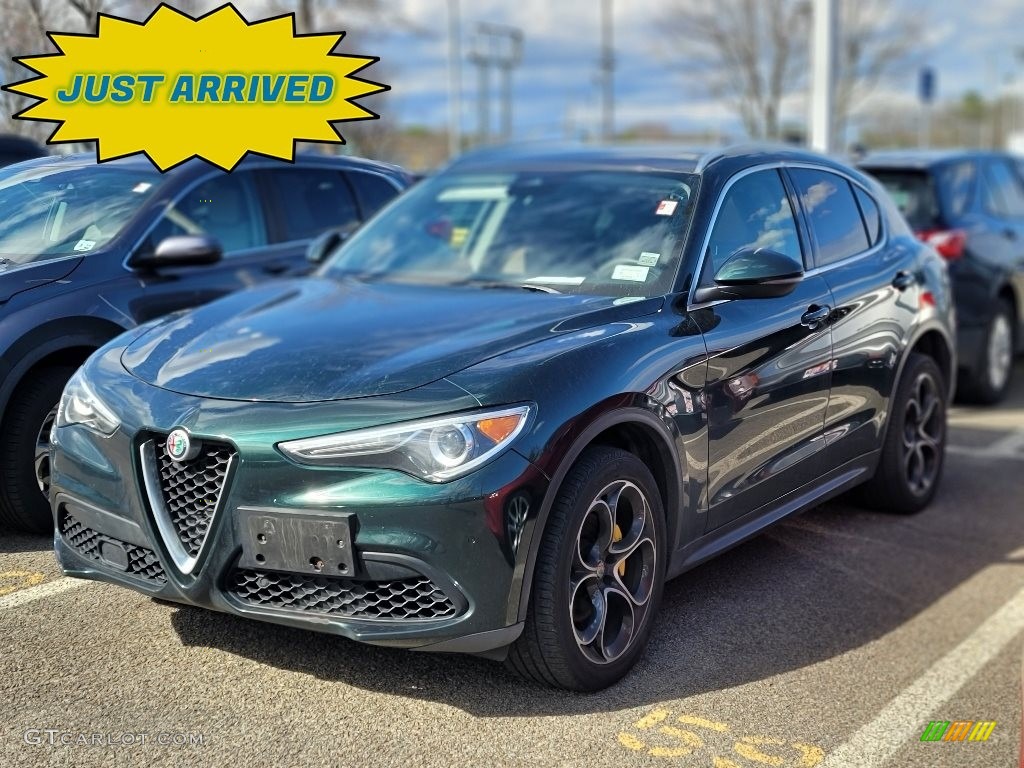 2019 Stelvio Ti AWD - Verde Visconti (Green) Metallic / Chocolate photo #1