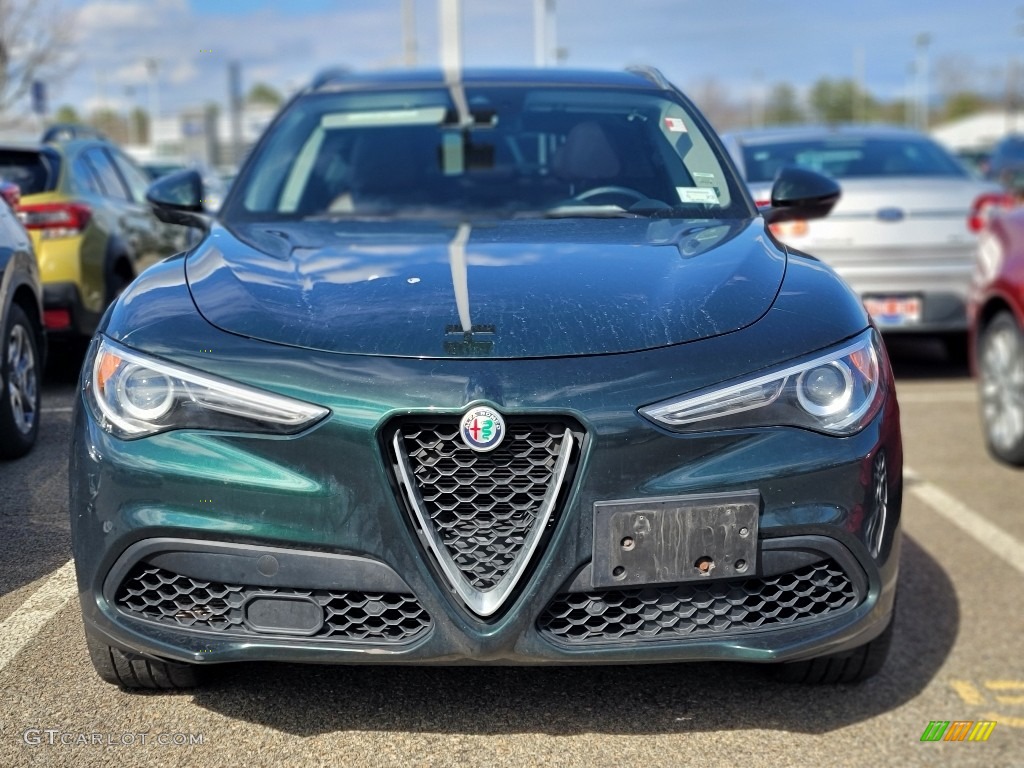 2019 Stelvio Ti AWD - Verde Visconti (Green) Metallic / Chocolate photo #2
