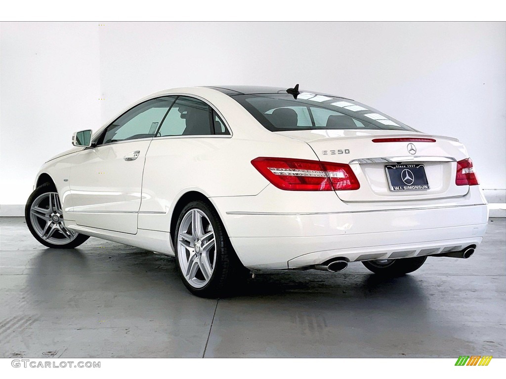 2012 E 350 Coupe - Arctic White / Black photo #10