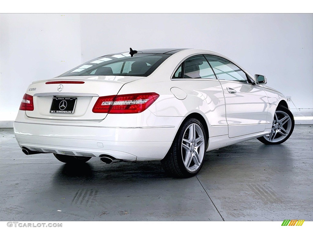 2012 E 350 Coupe - Arctic White / Black photo #13
