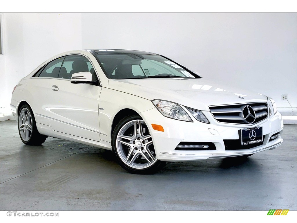 2012 E 350 Coupe - Arctic White / Black photo #34