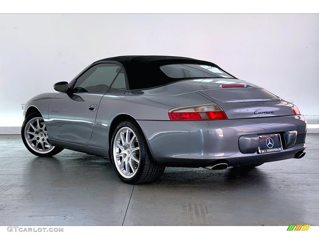 2002 911 Carrera Cabriolet - Seal Grey Metallic / Graphite Grey photo #8
