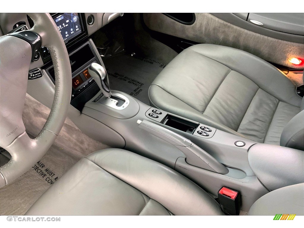 2002 911 Carrera Cabriolet - Seal Grey Metallic / Graphite Grey photo #14