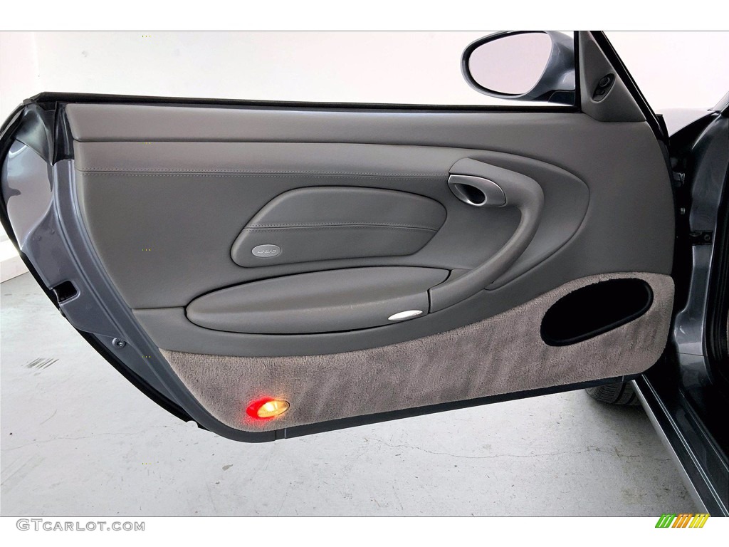 2002 911 Carrera Cabriolet - Seal Grey Metallic / Graphite Grey photo #21