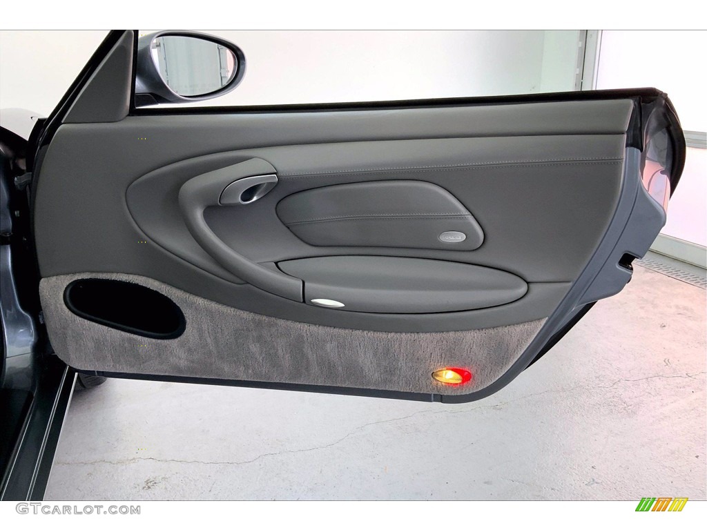 2002 911 Carrera Cabriolet - Seal Grey Metallic / Graphite Grey photo #22