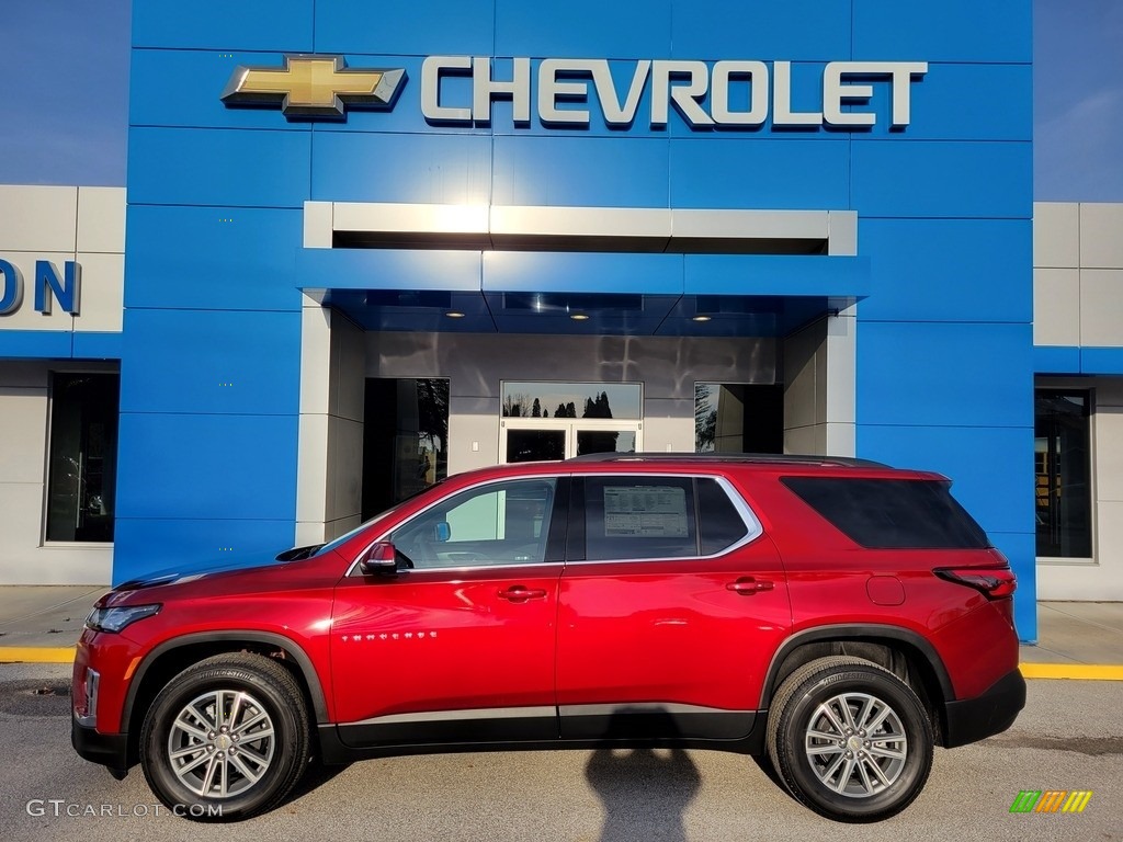 Cherry Red Tintcoat 2022 Chevrolet Traverse LT Exterior Photo #144015312