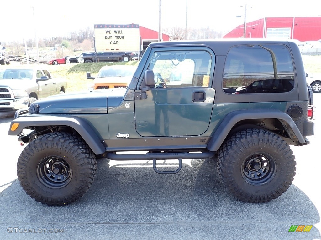 2005 Wrangler Sport 4x4 - Deep Beryl Green Pearl / Dark Slate Gray photo #2