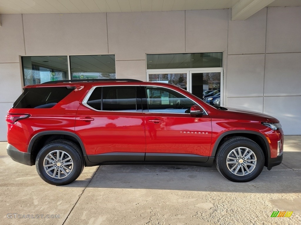 Cherry Red Tintcoat 2022 Chevrolet Traverse LT Exterior Photo #144015350