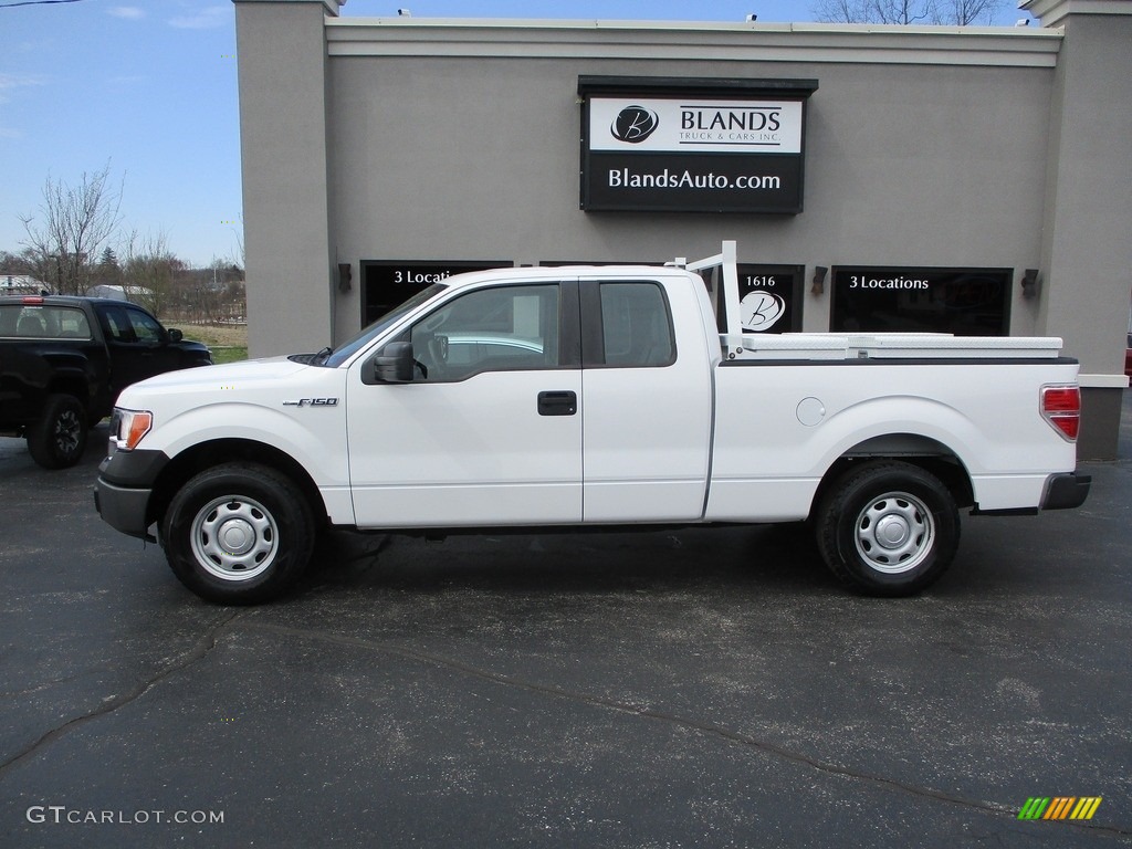 2014 F150 XL SuperCab - Oxford White / Steel Grey photo #1