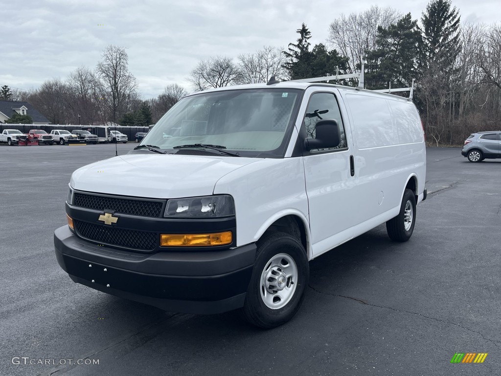 Summit White 2021 Chevrolet Express 2500 Cargo WT Exterior Photo #144015665