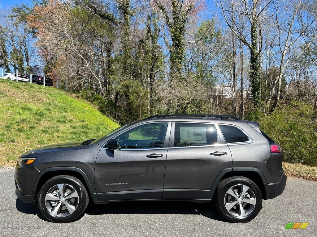 Granite Crystal Metallic 2022 Jeep Cherokee Limited 4x4 Exterior Photo #144015866