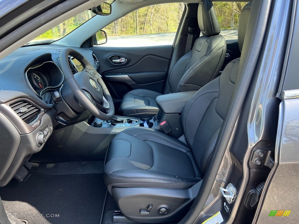 Black Interior 2022 Jeep Cherokee Limited 4x4 Photo #144016064