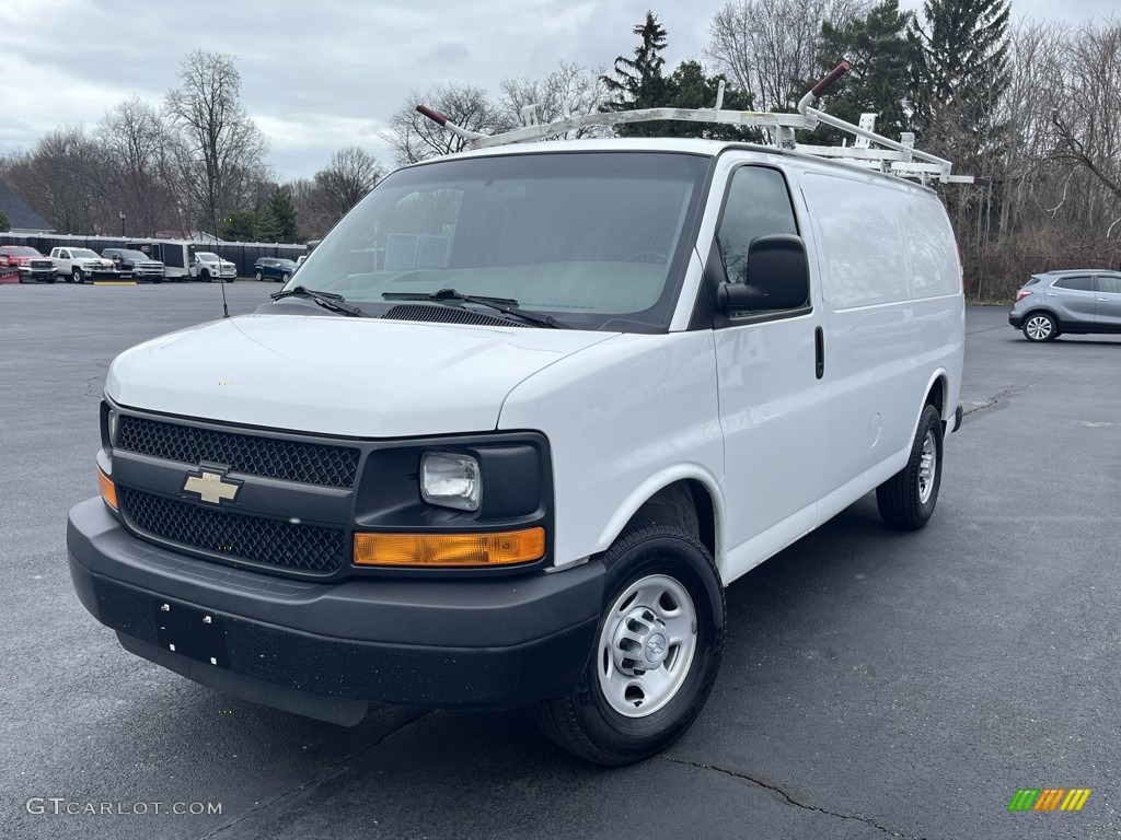 Summit White 2016 Chevrolet Express 3500 Cargo WT Exterior Photo #144016211