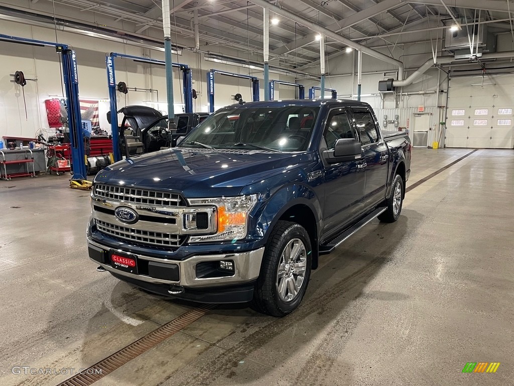 2019 F150 XLT SuperCrew 4x4 - Blue Jeans / Earth Gray photo #1
