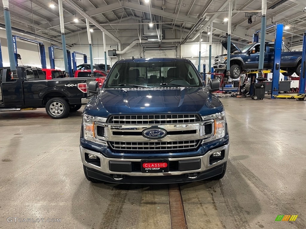 2019 F150 XLT SuperCrew 4x4 - Blue Jeans / Earth Gray photo #2