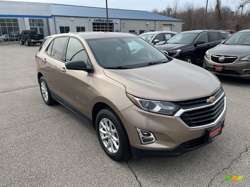 2019 Equinox LS AWD - Sandy Ridge Metallic / Medium Ash Gray photo #4