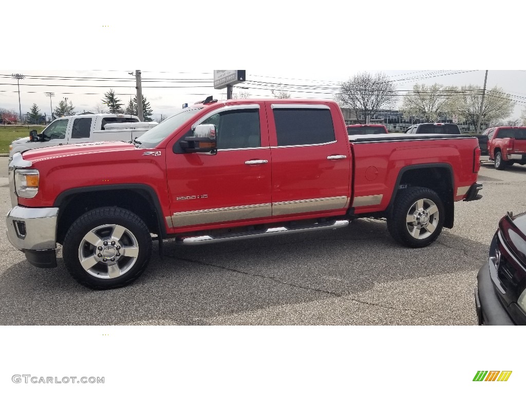 2016 Sierra 2500HD SLT Crew Cab 4x4 - Cardinal Red / Cocoa/Dune photo #2