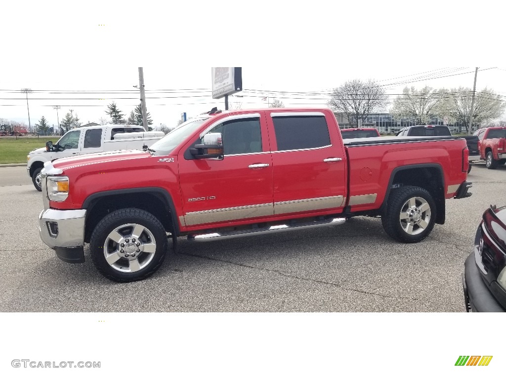 Cardinal Red 2016 GMC Sierra 2500HD SLT Crew Cab 4x4 Exterior Photo #144018529