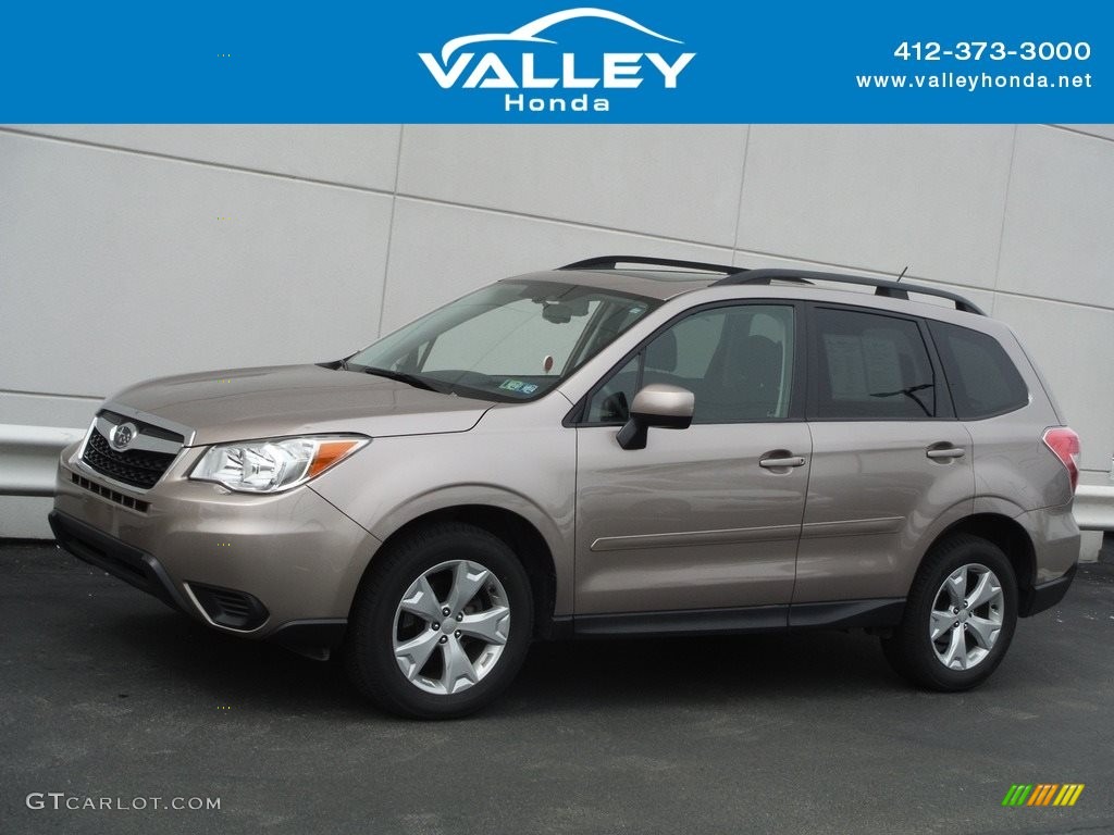 2015 Forester 2.5i Premium - Burnished Bronze Metallic / Black photo #1