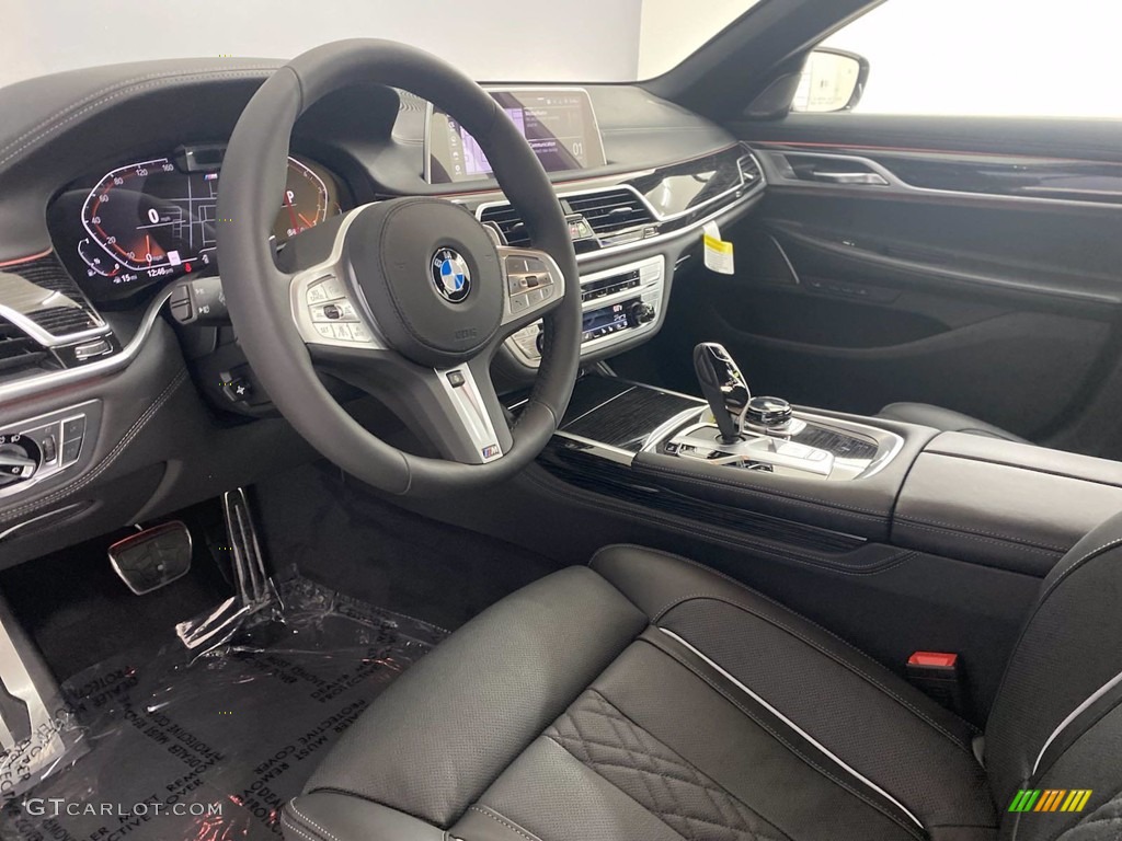 Black Interior 2022 BMW 7 Series 750i xDrive Sedan Photo #144019807