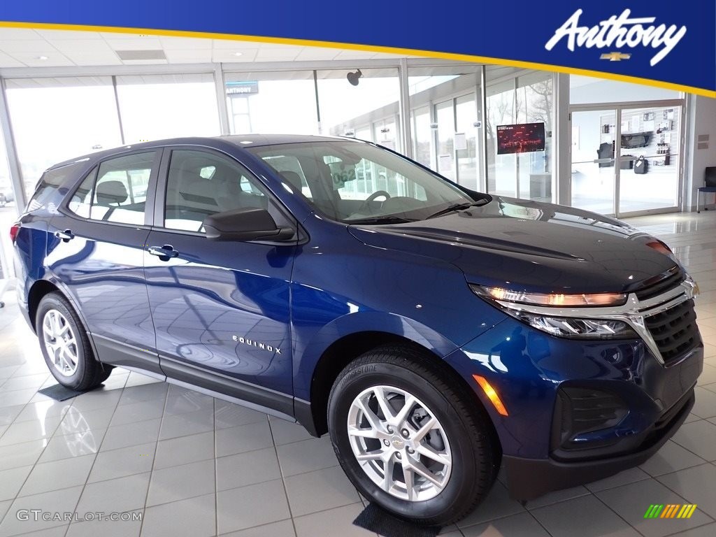 2022 Equinox LS AWD - Blue Glow Metallic / Medium Ash Gray photo #1