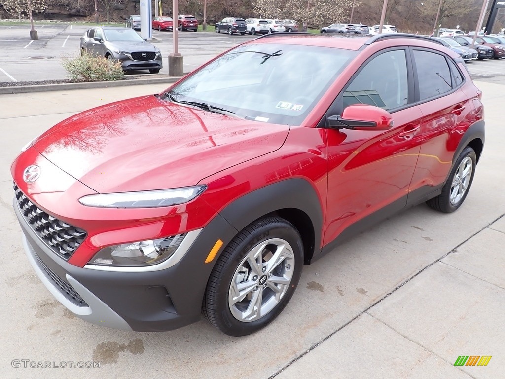 Pulse Red 2022 Hyundai Kona SEL AWD Exterior Photo #144020996