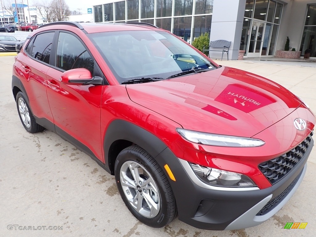 Pulse Red 2022 Hyundai Kona SEL AWD Exterior Photo #144021043