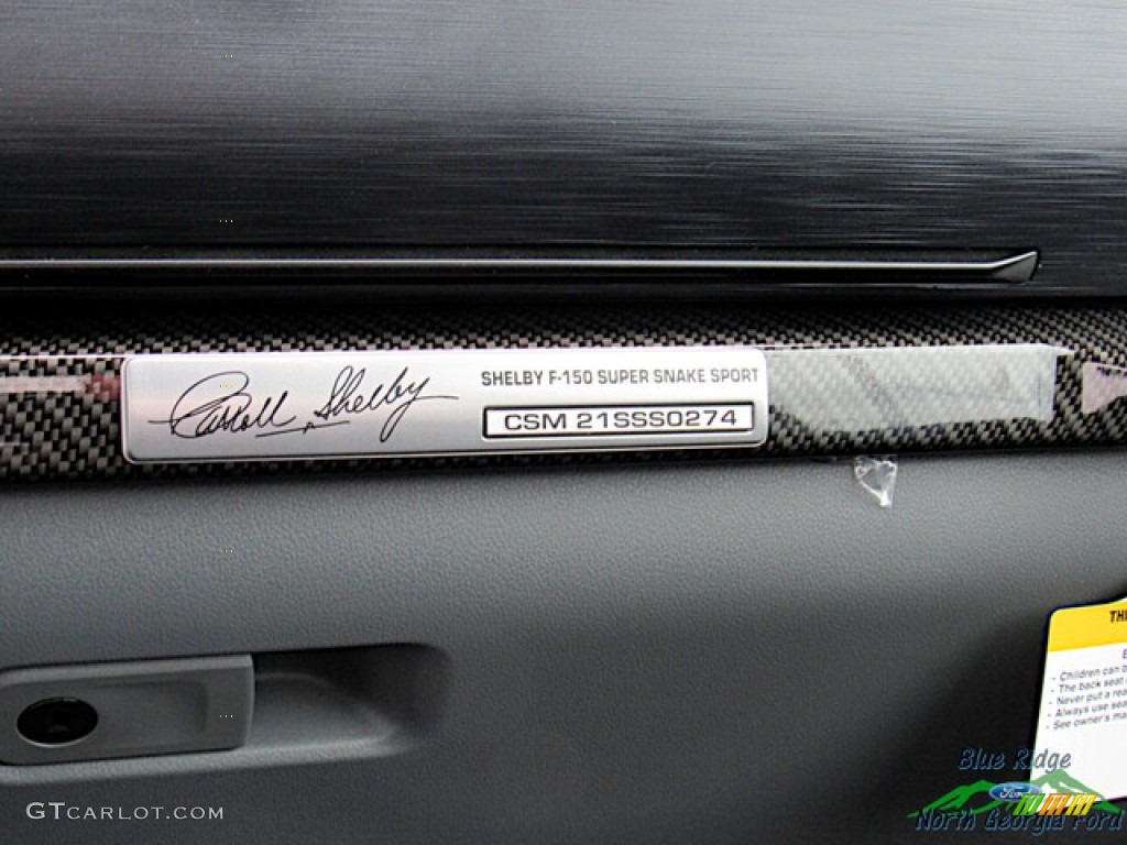 2021 Ford F150 Shelby Super Snake Sport Regular Cab 4x4 Info Tag Photos