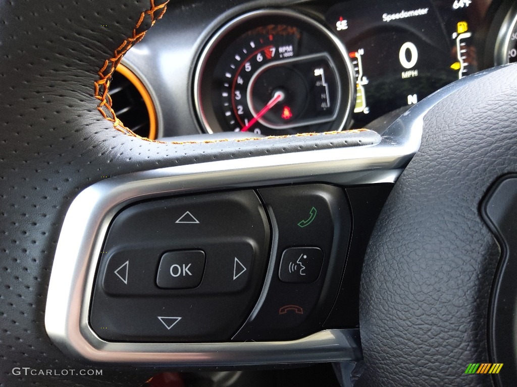 2022 Jeep Gladiator Mojave 4x4 Black Steering Wheel Photo #144021685