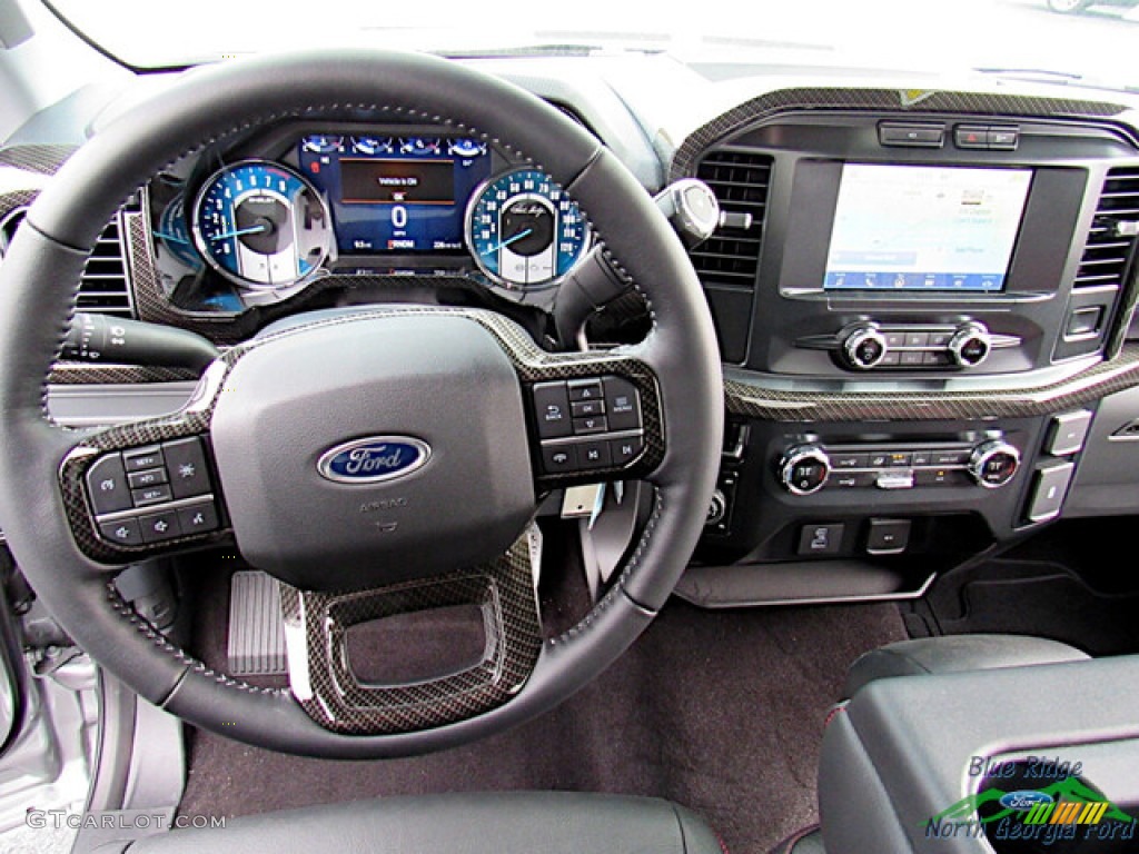 2021 Ford F150 Shelby Super Snake Sport Regular Cab 4x4 Shelby Black/Red Dashboard Photo #144022057