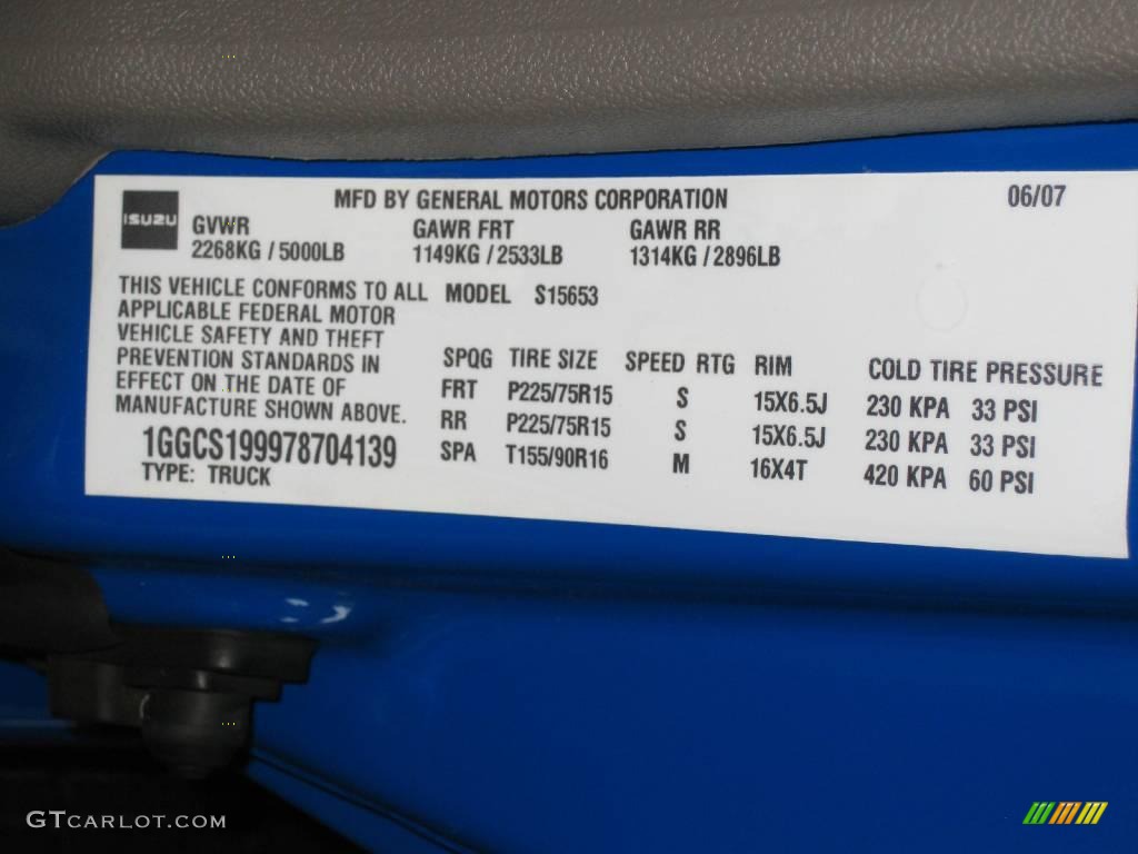 2007 i-Series Truck i-290 S Extended Cab - Pacific Blue / Ebony photo #19