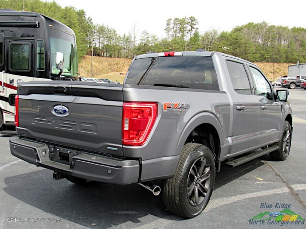 2022 F150 XLT SuperCrew 4x4 - Carbonized Gray Metallic / Black photo #6