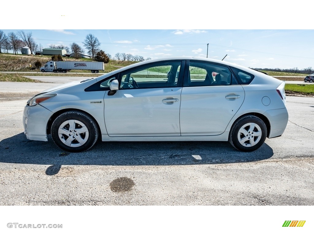 2010 Prius Hybrid II - Blizzard White Pearl / Dark Gray photo #7