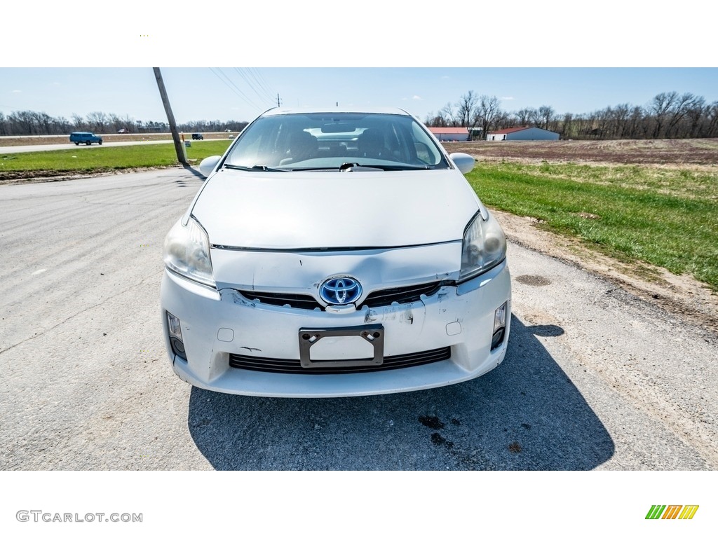 2010 Prius Hybrid II - Blizzard White Pearl / Dark Gray photo #9