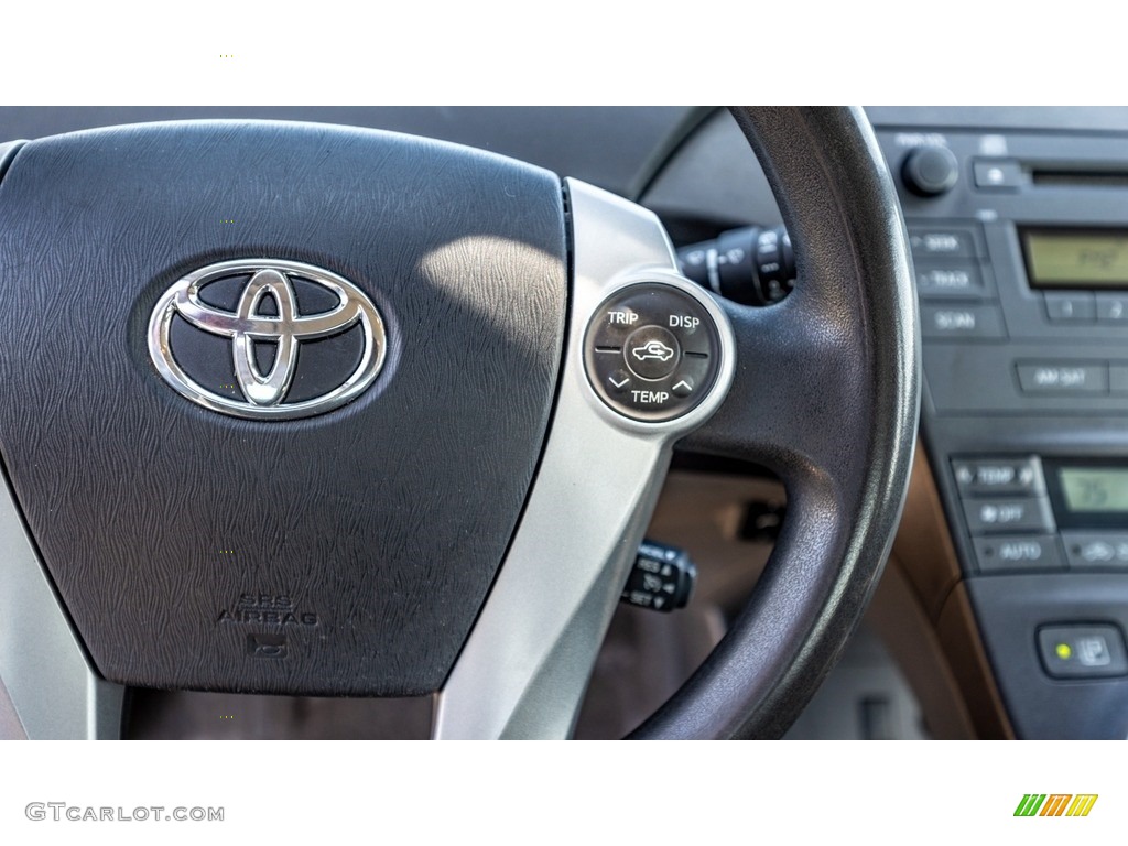 2010 Prius Hybrid II - Blizzard White Pearl / Dark Gray photo #30